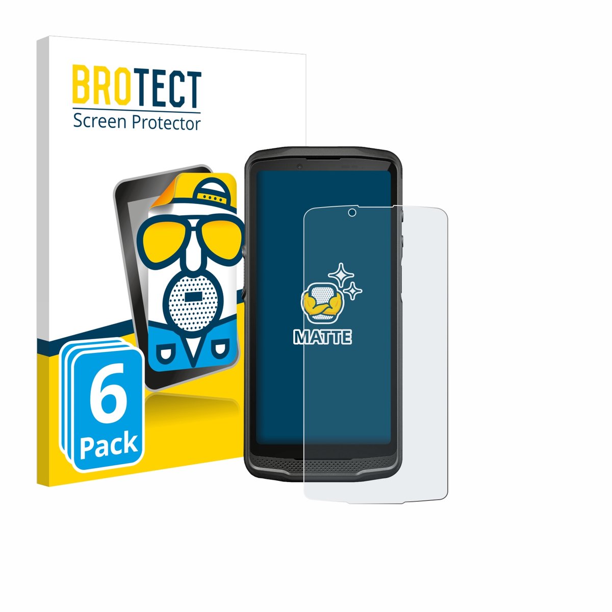 BROTECT - Screenprotector voor Crosscall Core M6 - Folie Beschermfolie matte 6 Stuks