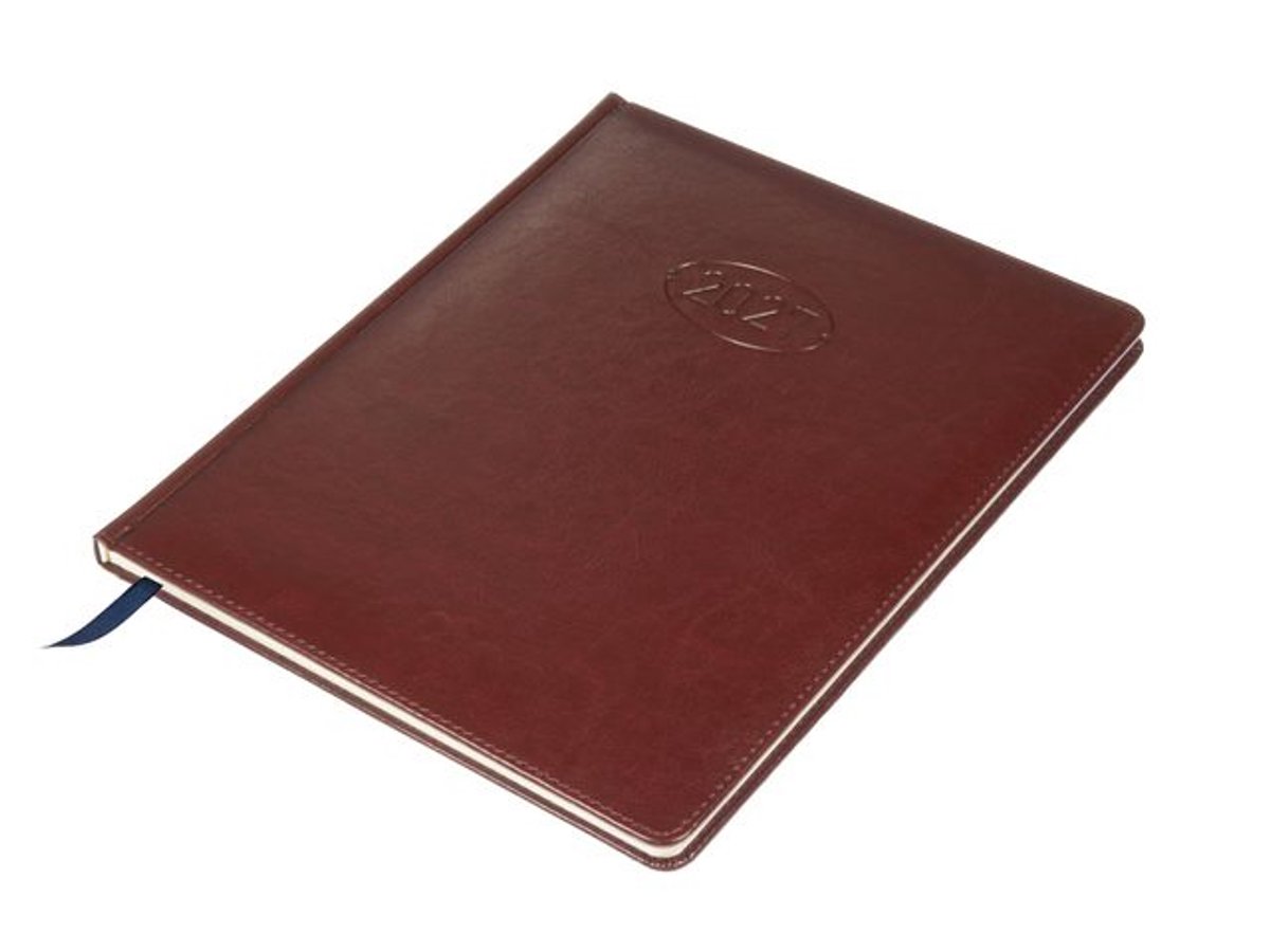 Multo Hannibal Weekagenda 210x260mm 2027 - 7 dagen / 2 pagina’s - Bordeaux - Kunstleder MU-727143
