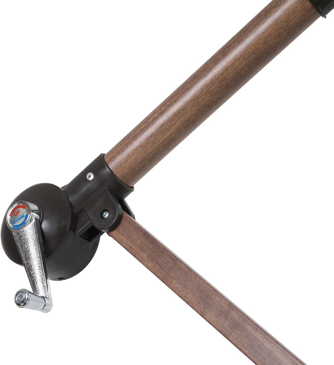 AXI Dion Zweefparasol Ø 300cm Eikenlook/groen – Gepoedercoat frame met kruisvoet – foto 7