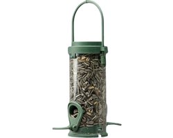 Famiflora Voedersilo Zonnebloempitten - Gerecycleerd - Buitenvogels - 135g - Volledig recyclebaar materiaal - Inclusief 135g zonnebloempitten - Duurzame keuze