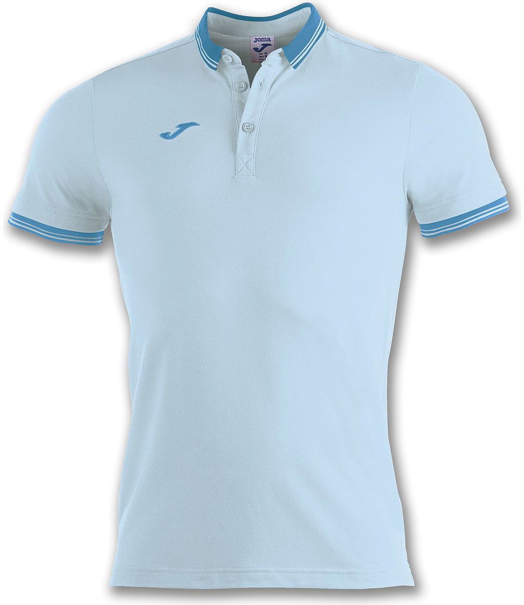 Joma Bali II Polo Heren - Hemelsblauw | Maat: M
