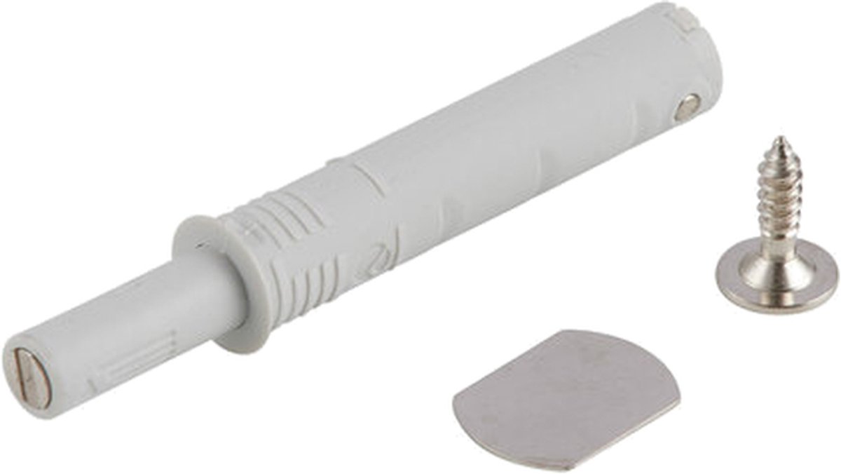 K-PUSH druksnapper met magneet 20 mm grijs