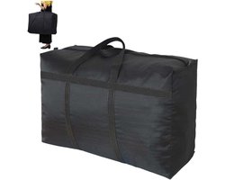 Reistas - Extra grote reistas - Bagagetas - Reisorganizer - 100 liter - Opvouwbaar, lichtgewicht en compact - Oxford-stof - Geschikt voor verhuizingen, weekendjes weg, kamperen, enz. - 80*26*46 cm - Zwart