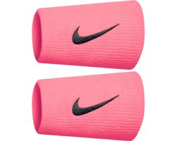 Nike Polsband Swoosh Doublewide Wristband - Roze - OneSize