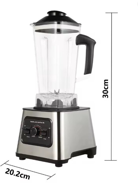 Blender - hogesnelheid - 6000W - multifunctionele keukenmachine - Smoothieblender - Krachtig, stil - eenvoudige reiniging van Merkloos — afbeelding 4