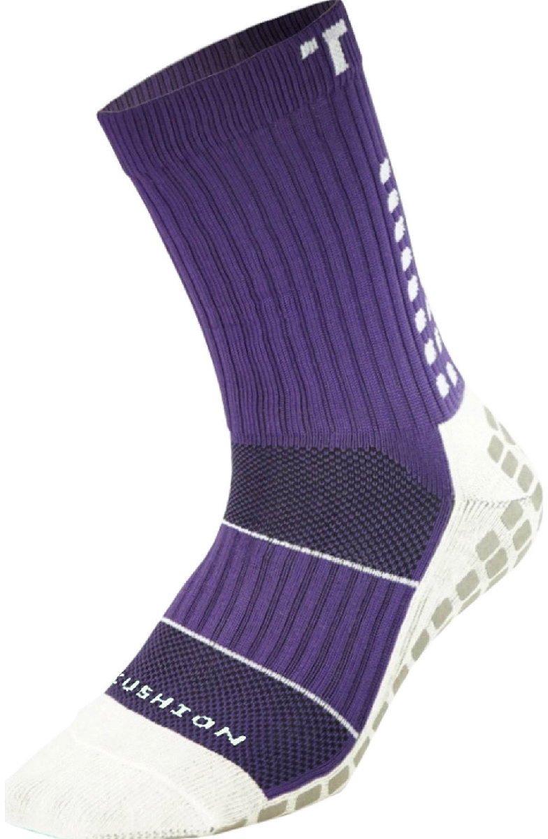 Trusox Mid-Calf Cushion Crew 3.0 Gripsokken - Paars | Maat: 34,5-38,5