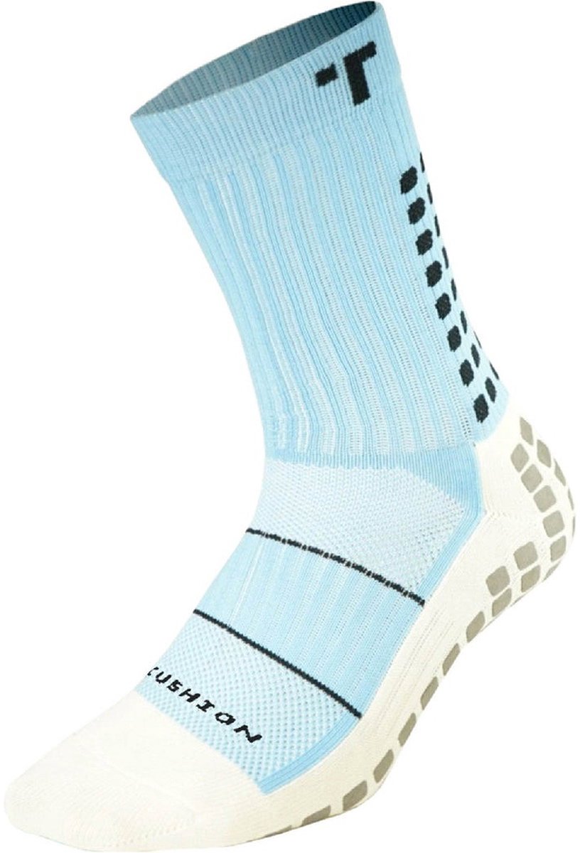 Trusox Mid-Calf Cushion Crew 3.0 Gripsokken - Hemelsblauw | Maat: 34,5-38,5