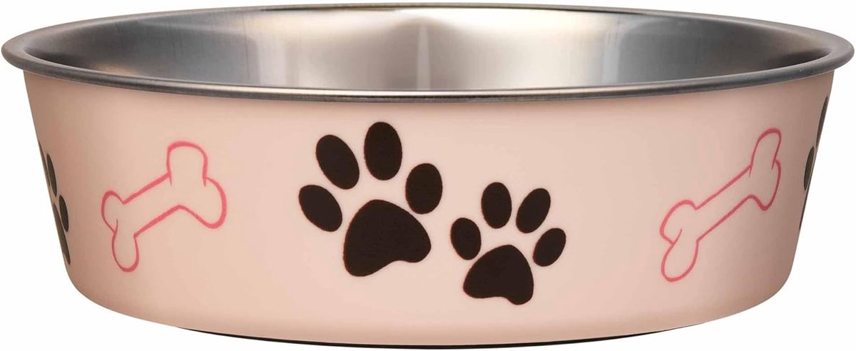 Hondenbak Roestvrijstaal - Voerbak Huisdier - Hygiënisch Eten - Antislip Bodem - Large 1.5 Liter - Roze