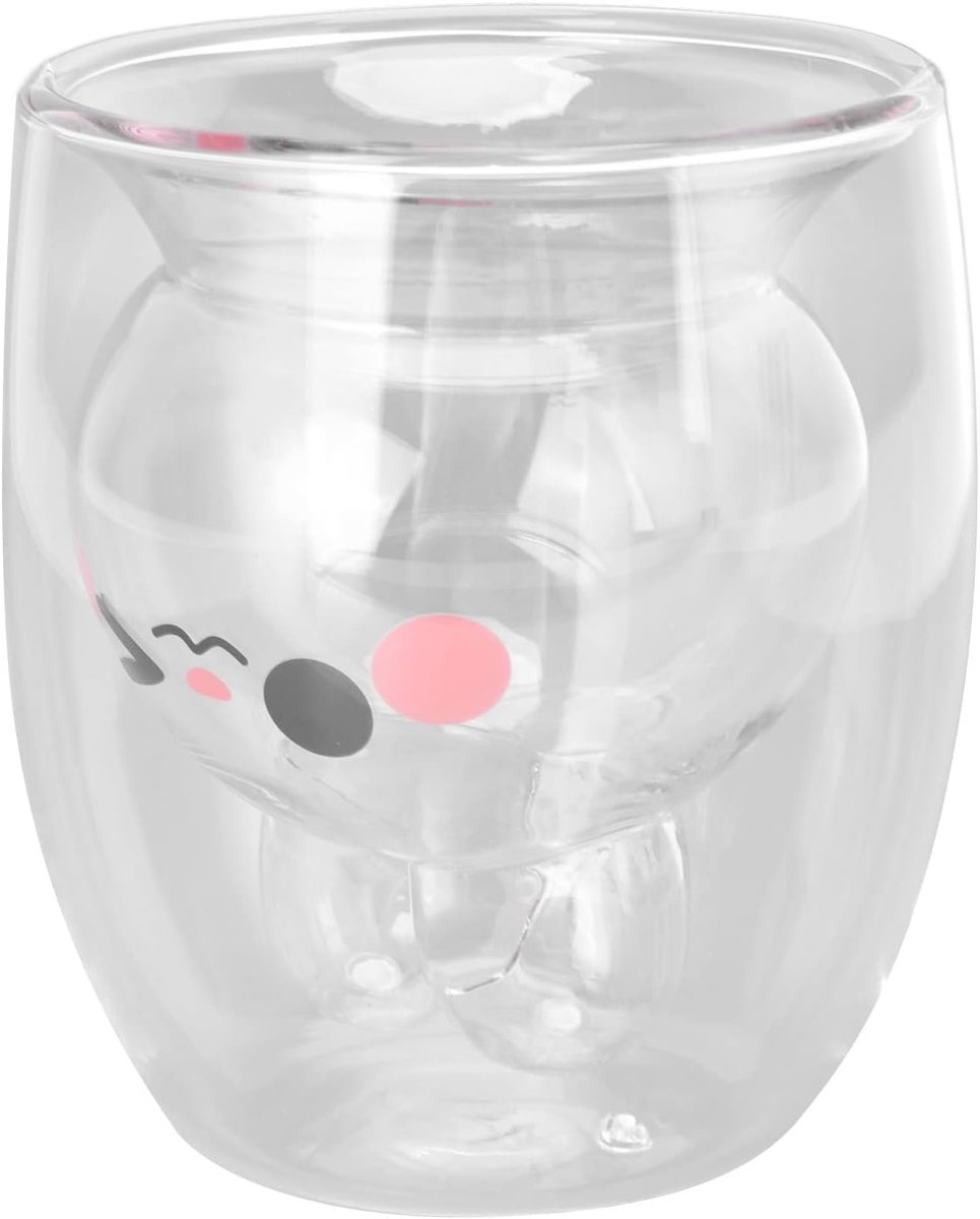 Dubbelwandig Glas - Konijn Mok - Warme Dranken - Schattig Dieren Design - 300 Ml - Transparant