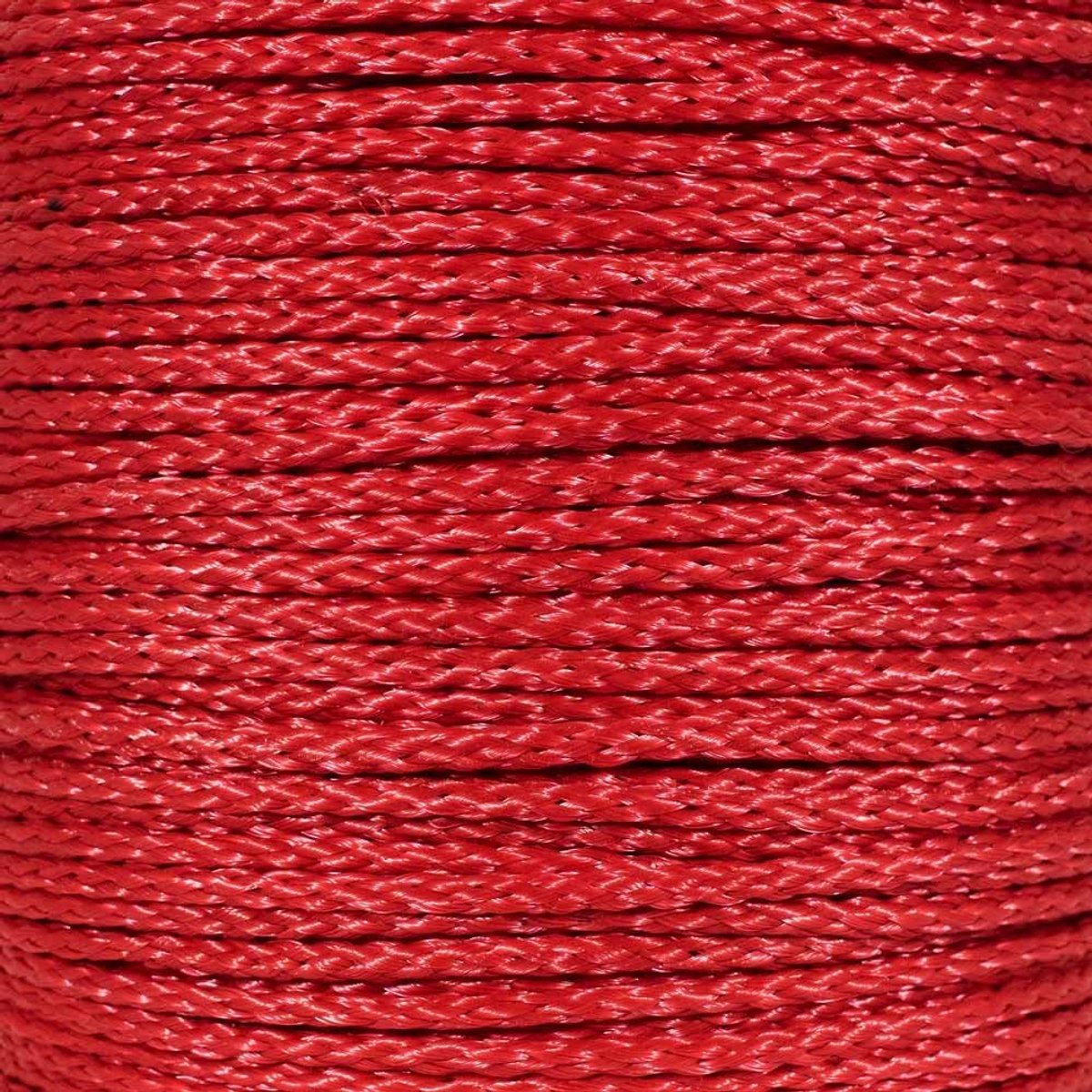 Rope & Cord Holle Vlecht Polypropyleen All-Purpose Lichtgewicht Touw - Rood | Diameter: 1/4" |500 Voeten (Spoel)