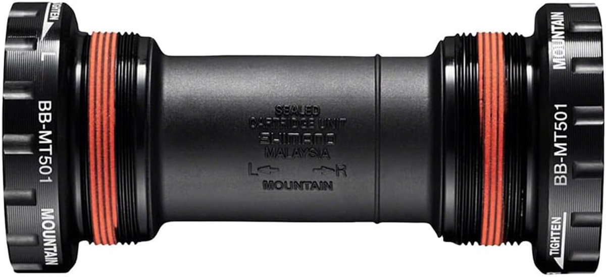Trapas - Fietslager - MTB Gebruik - Verbeterde Afdichting - 68/73mm - Zwart