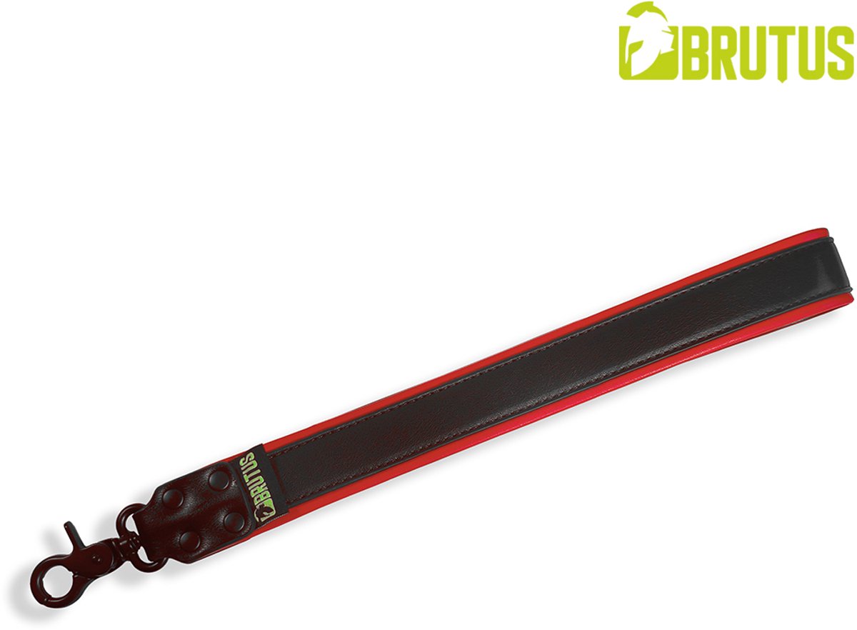 Brutus Vegan Korte Puppy Leash - Zwart/Rood