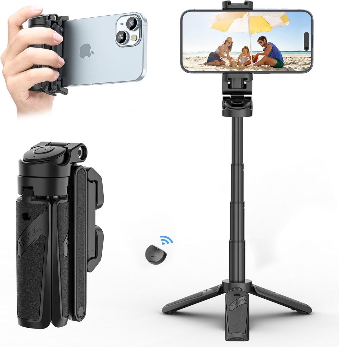 Selfiestick – Selfie Statief – Telefoon Tripod - stabiele tripod