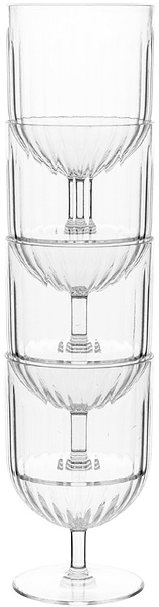 Bo-Camp Wijnglas - Brim - 290 ml - 4 Stuks van Merkloos — afbeelding 2