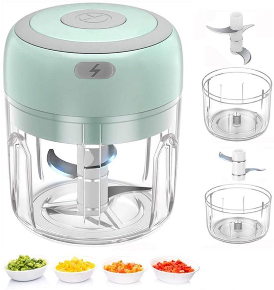 Deze mini-blender van 250 ml heeft een krachtige motor en is een draagbare handblender, perfect voor het maken van smoothies, babyvoeding en groentepuree. Hij is gemakkelijk in gebruik en ook geschikt voor het mixen van vlees en kruiden. van Merkloos — afbeelding 2