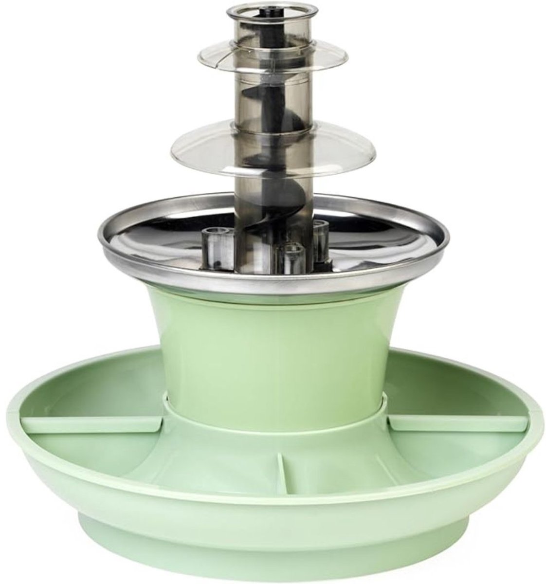 RONN® Chocoladefontein - Chocolade fontein - Chocolade druppels - Groen - 23cm x 23cm x 22cm