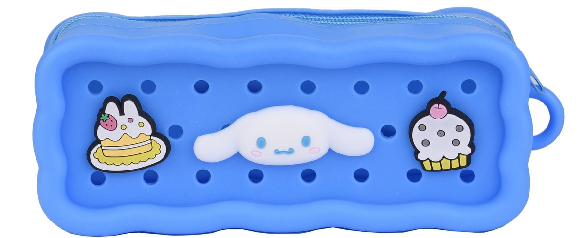 Cinnamoroll Etui met Bedels - Pennenzak - Jongens en Meisjes - Volwassenen en Kinderen - 19,5 x 5,5 x 8cm - Blauw