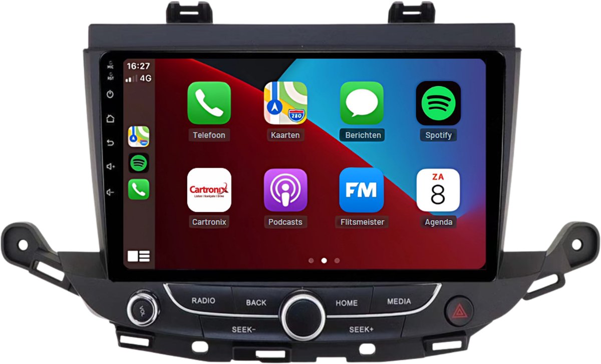 Carplay autoradio voor Opel Astra K | 2015 t/m 2021 | Android 13 | Draadloos Apple CarPlay & Android Auto | 2GB + 32GB | Cartronix | 2015 2016 2017 2018 2019 2020 2021 | Bluetooth & Wifi