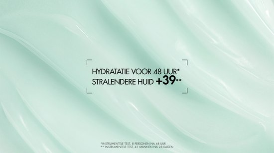 Hydratatie voor 48 uur. Stralendere huid +39%.