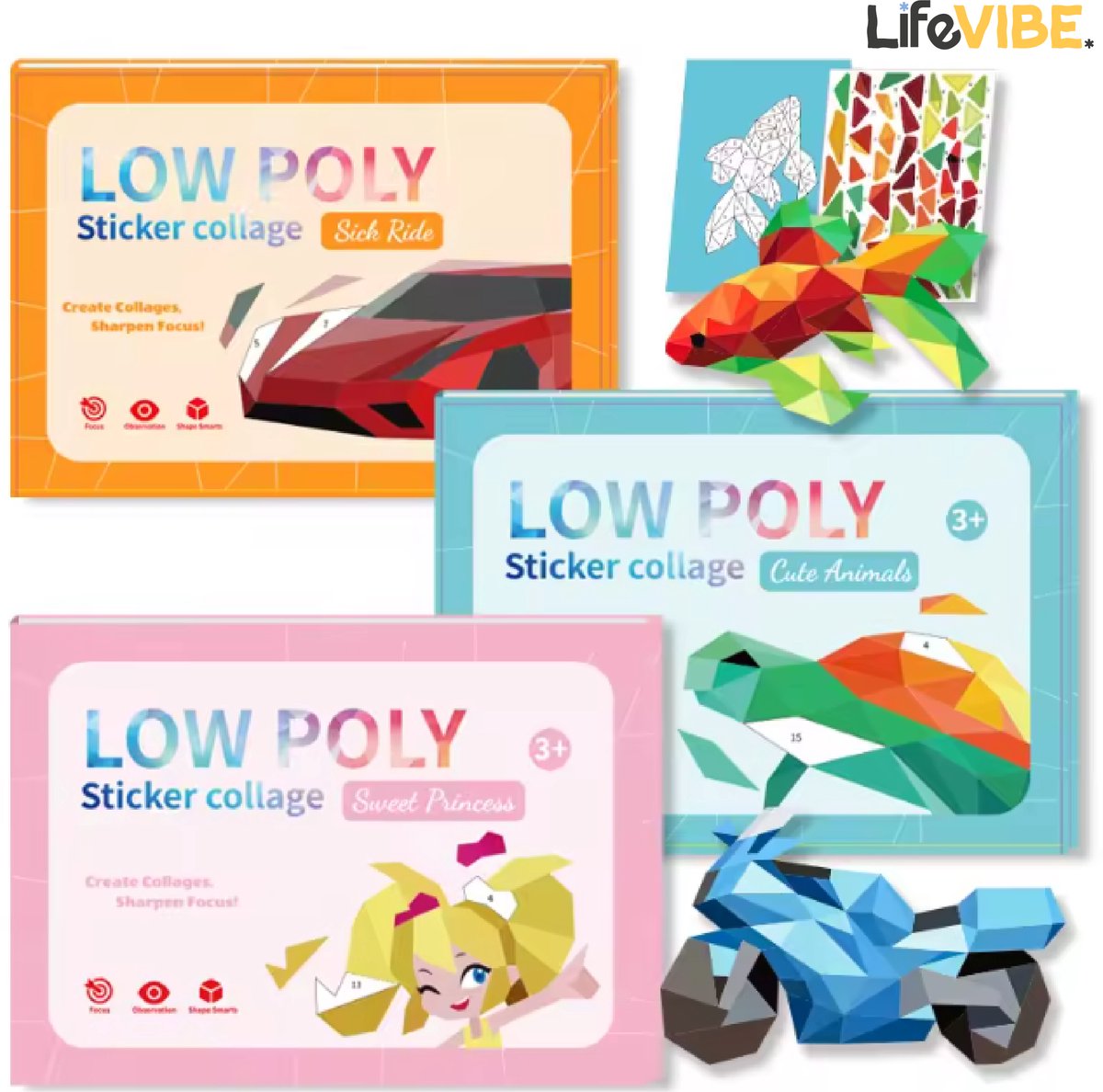 3D Stickerboek Prinsessen - Puzzel Stickerboek met Sprookjesfiguren - Educatief speelgoed voor kinderen