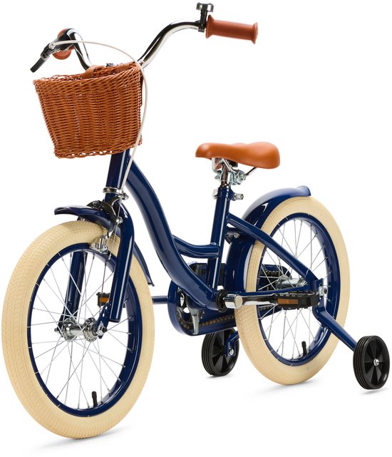 Generation Blanco 16 inch Donkerblauw - Kinderfiets met Mandje van Popal — afbeelding 2