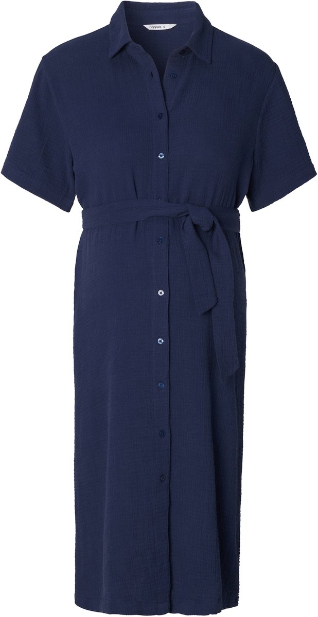 Noppies Jurk Dress nursing SS midi Zwangerschap - Maat Small