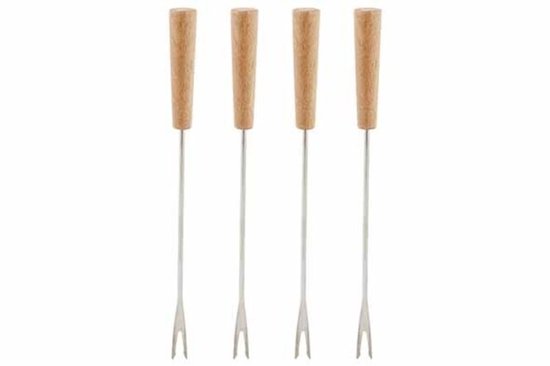 Cosy&Trendy Aspen Fondueset Gietijzer Ø14 cm - Rood - Incl. Brander & 4 Vorkjes - 4 Personen — afbeelding 2