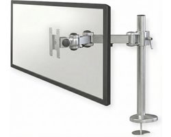 Enkele Monitorarm – Bureau Monitor Beugel – Volledig Verstelbaar – 1x 13-32 inch – VESA 75x75 / 100x100 – Zilver - Maximaal 10 Kilogram