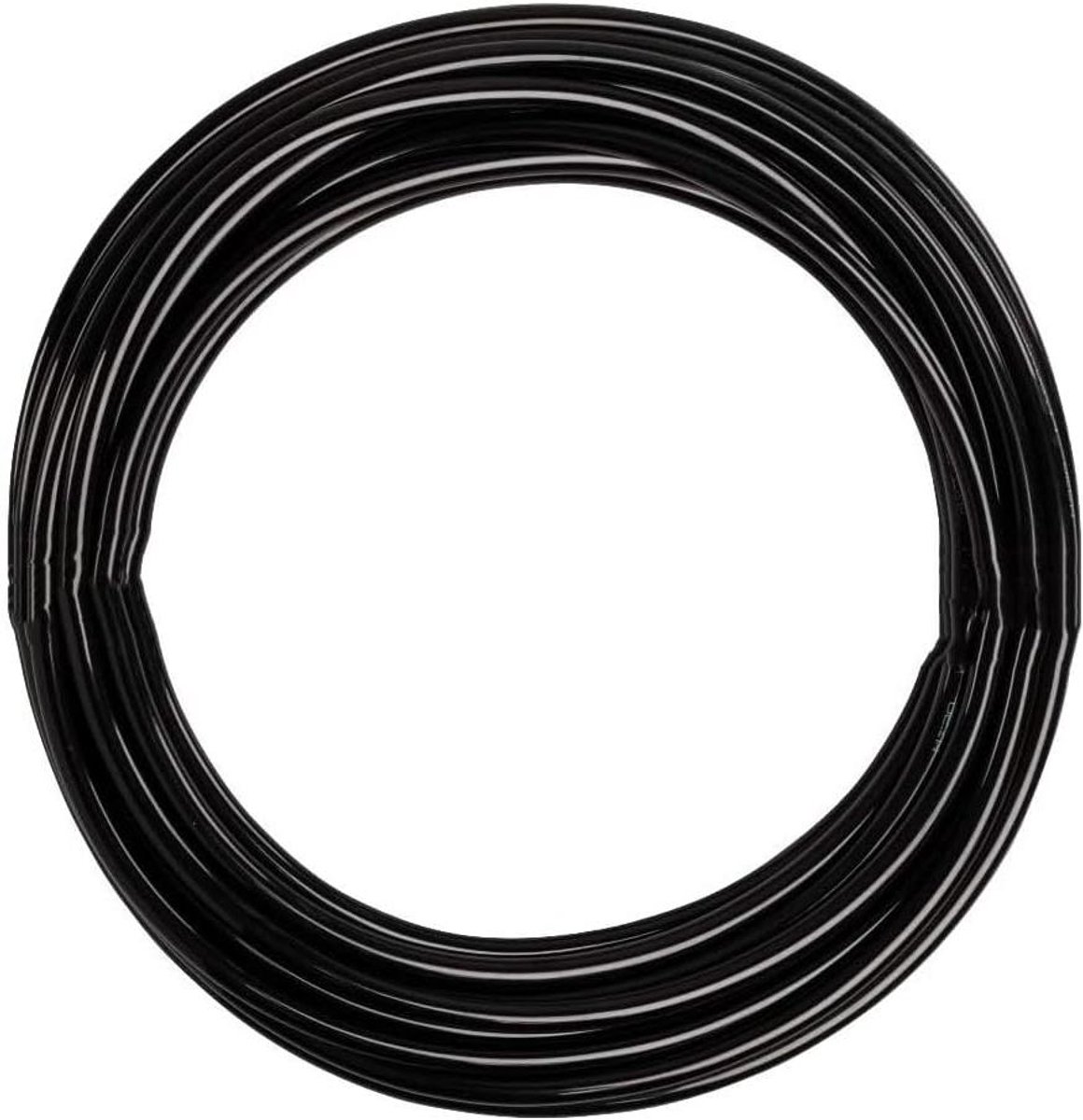 PU-slang voor perslucht, 12 meter, flexibele luchtslang, 8 mm buiten, 5 mm binnen, zwart.