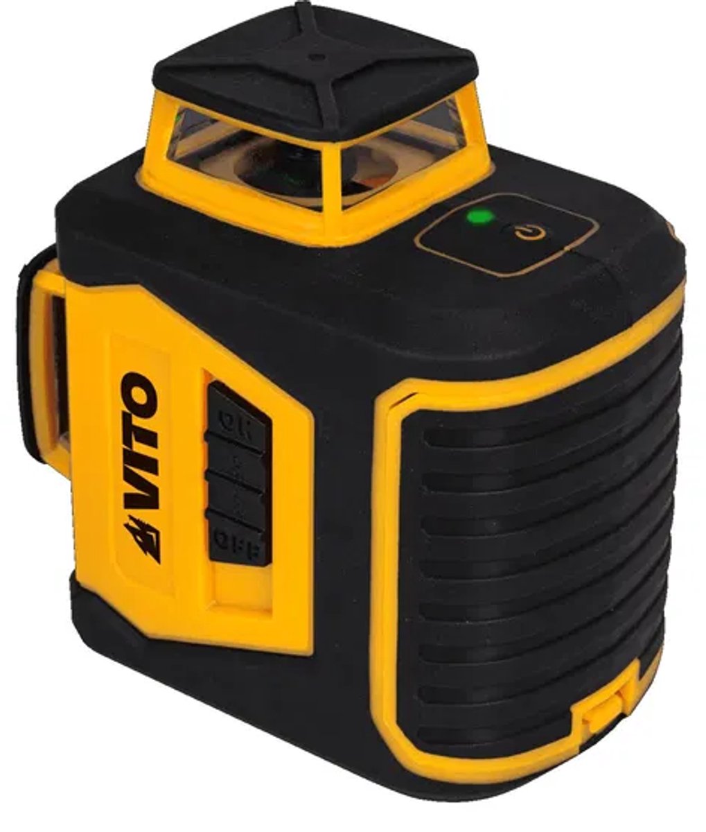 VITO Zelfnivellerende Kruislijnlaser – 3 Lijnen – Voor Binnen en Buiten