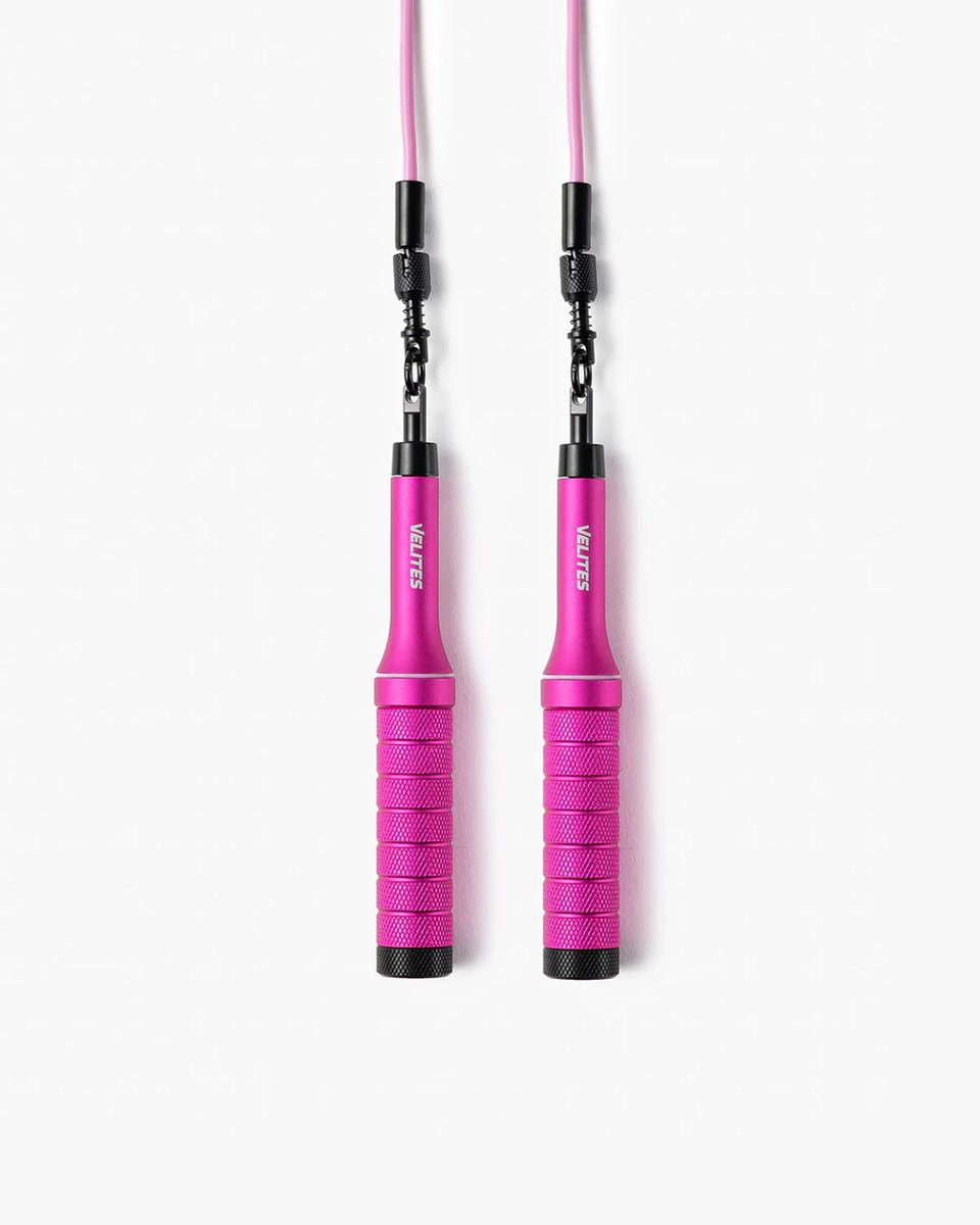 Velites Earth 2.0 Verzwaard Springtouw Roze – Jumprope voor CrossFit & HYROX