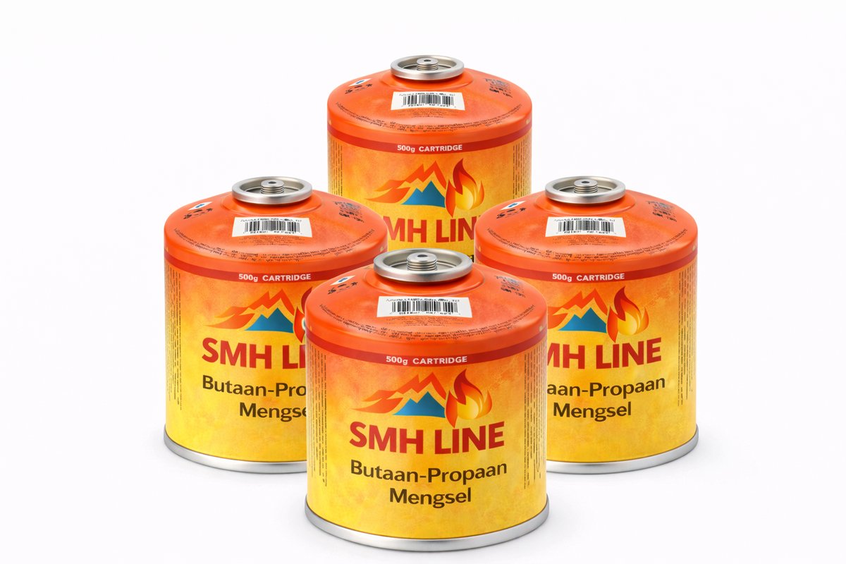 SMH LINE® Brûleur à gaz avec 4 cartouches à souder chalumeau à souder
