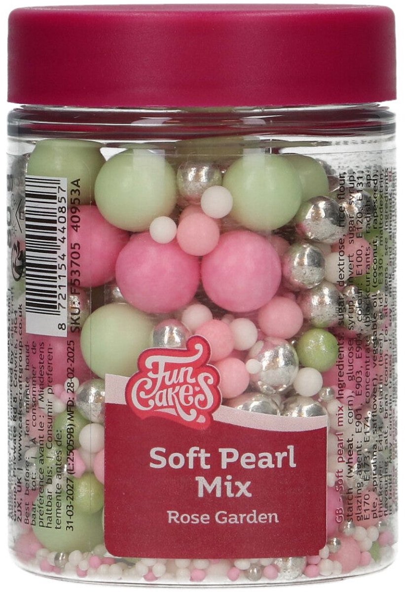 FunCakes Soft Pearls - Mix Rose Garden - 80g