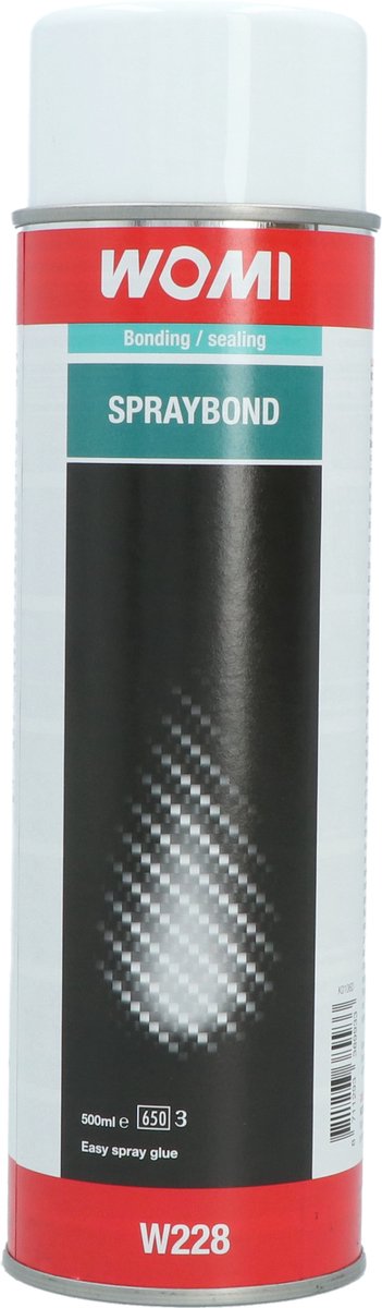 Womi lijmspray w228 spraybond - 500 ml - sneldrogende universele lijm - fijne verneveling - sterke hechting