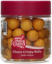 FunCakes Choco Crispy Balls - Ocre Brillant - 130g - Décoration de gâteaux - Décoration Chocolat