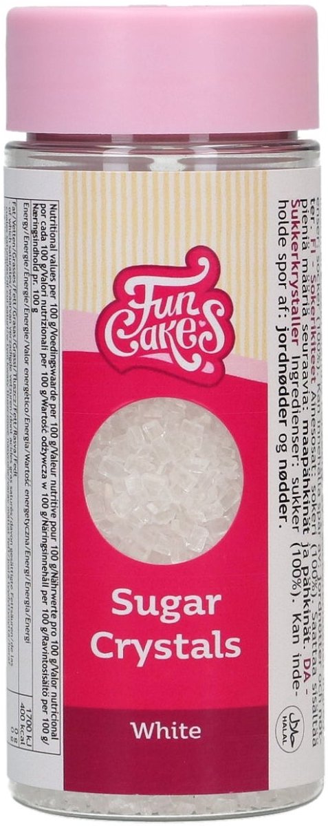 FunCakes Gekleurde Suiker - Suikerparels - Wit - 80g