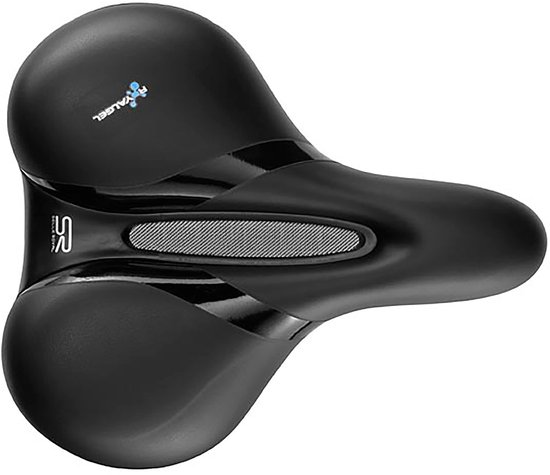 Selle Royal Respiro Relaxed – Unisexe, Noir, 256 X 227 Mm – Gel Royalgel Et Canal De Ventilation