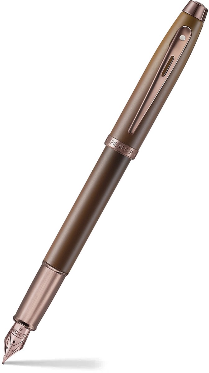 Sheaffer vulpen - 100 E9374 - F - Coffee edition