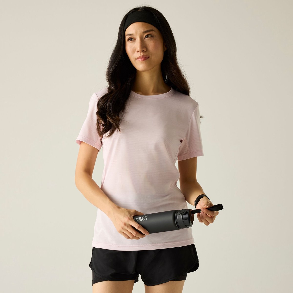 Dames Demna T-shirt met korte mouwen en gemêleerde print Roze