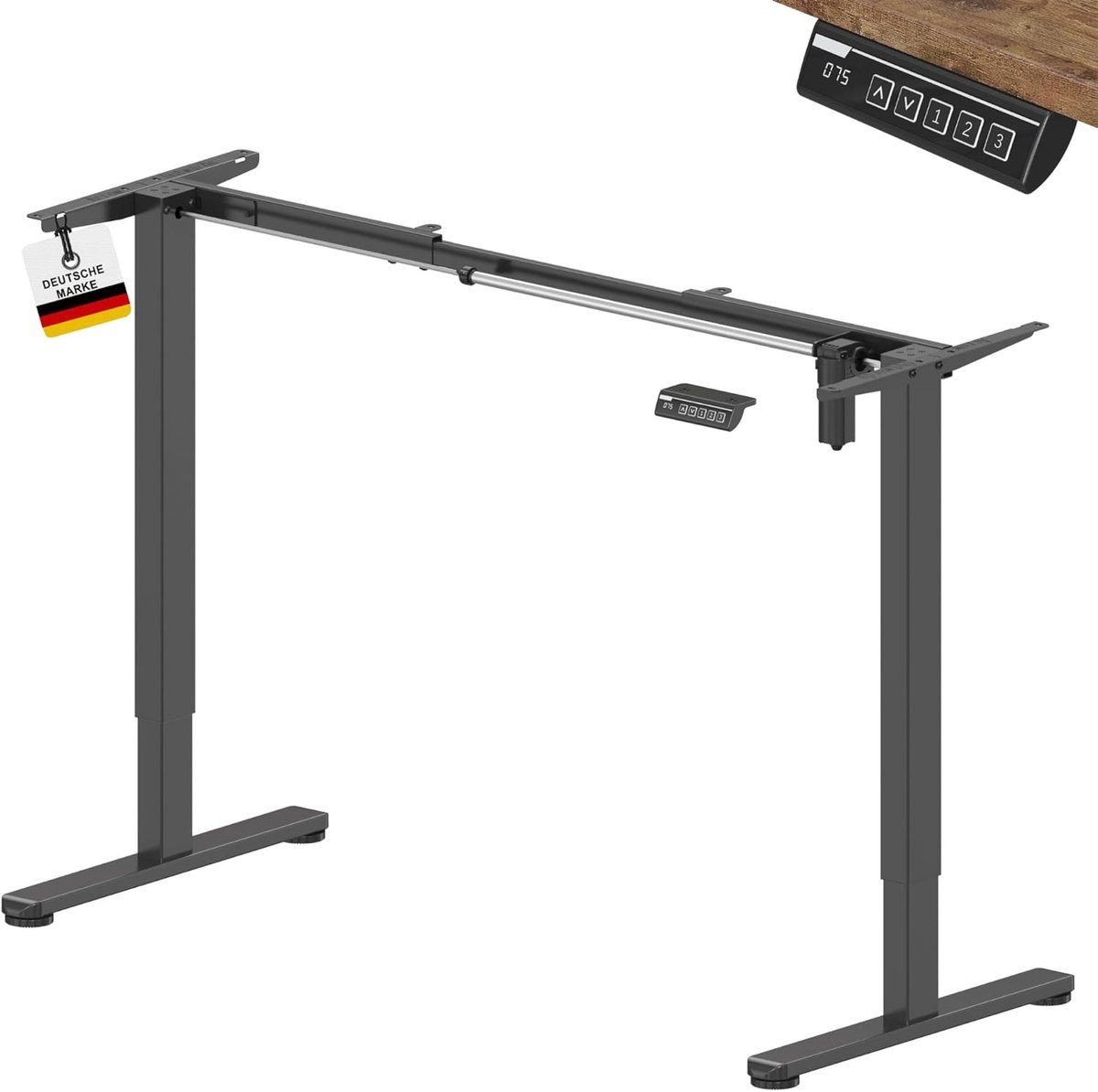 Albatros bureau frame Hoogteverstelbaar N3 - Elektrisch in Hoogte Verstelbaar Bureauframe met Sterke Motor - Optimaal als sta of tafelframe - Bureau poten, Bureau frame, Bureautafel, Burotafel, Secretaire bureau