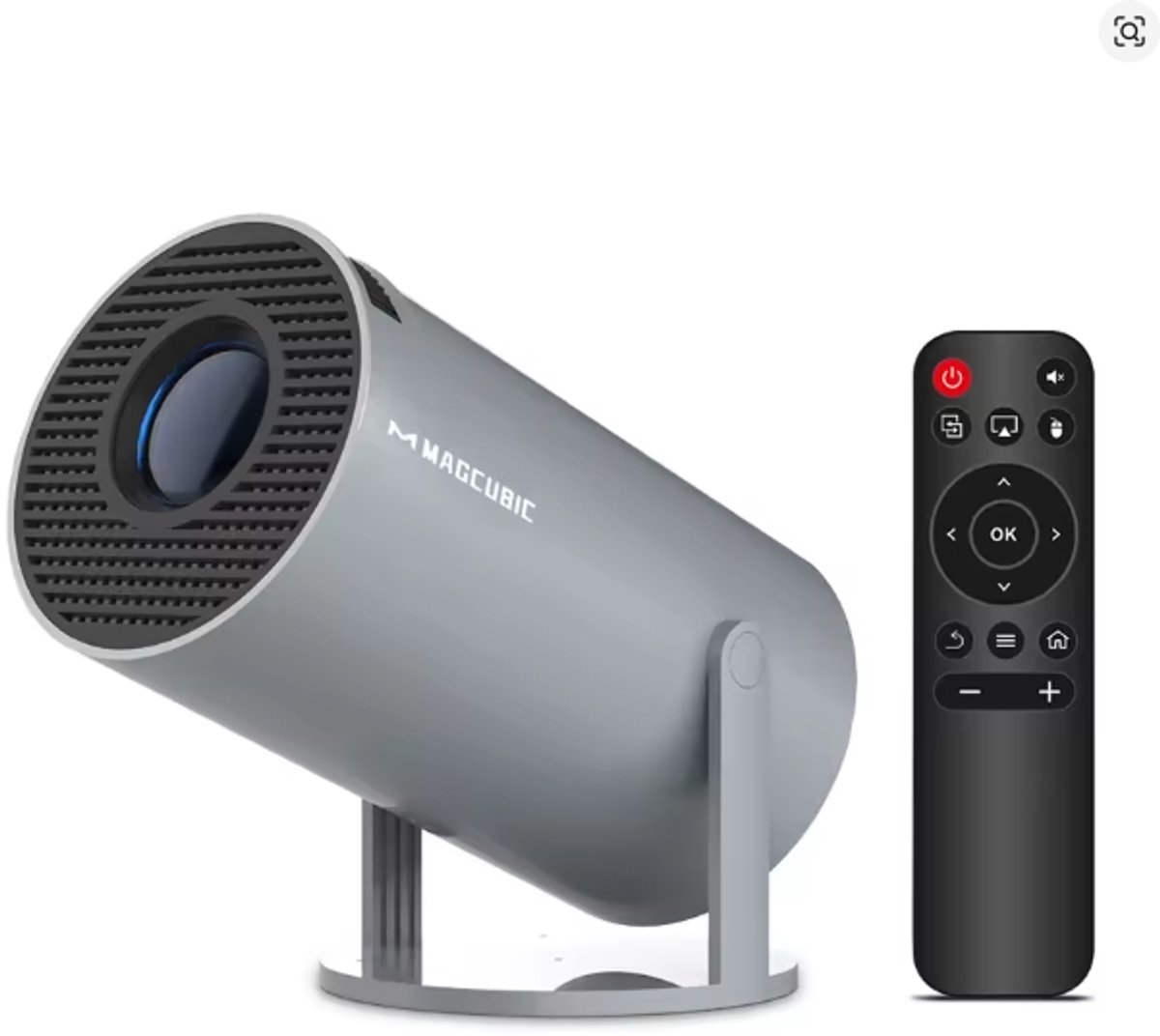 Magcubic HY300 Pro+ 4K Android 11 Draagbare Projector – 8000 Lumen, WiFi 6, Bluetooth 5.4, HiFi-Luidspreker, 720P HD