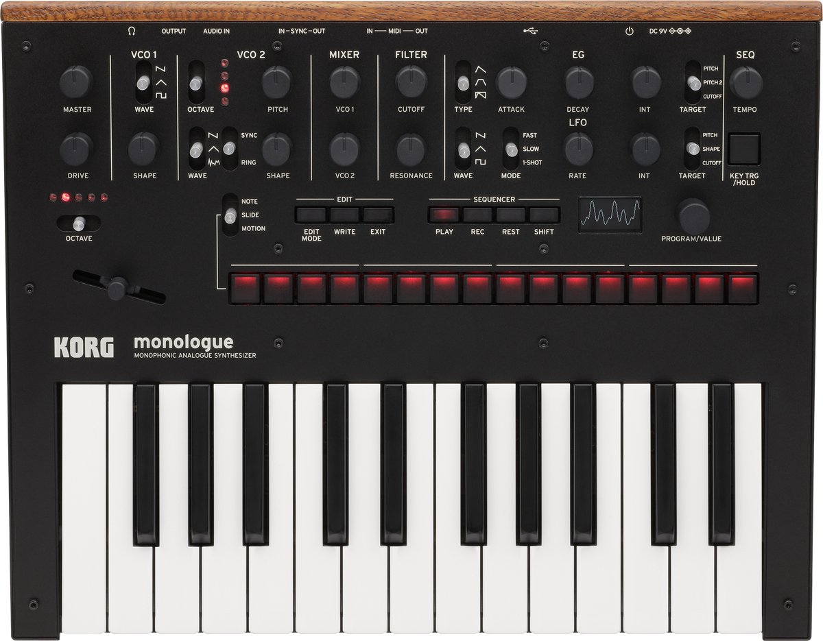 KORG monologue Monofone analoge synthesizer