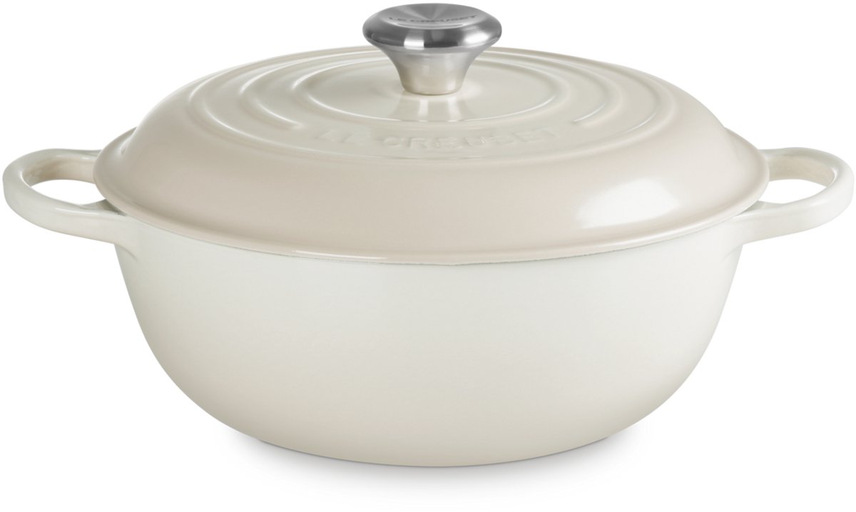 Le Creuset Gietijzeren Braadpan Marmite 22 cm/2.2 liter Meringue