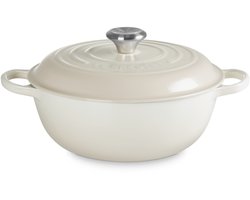 Le Creuset Gietijzeren Braadpan Marmite 22 cm/2.2 liter Meringue