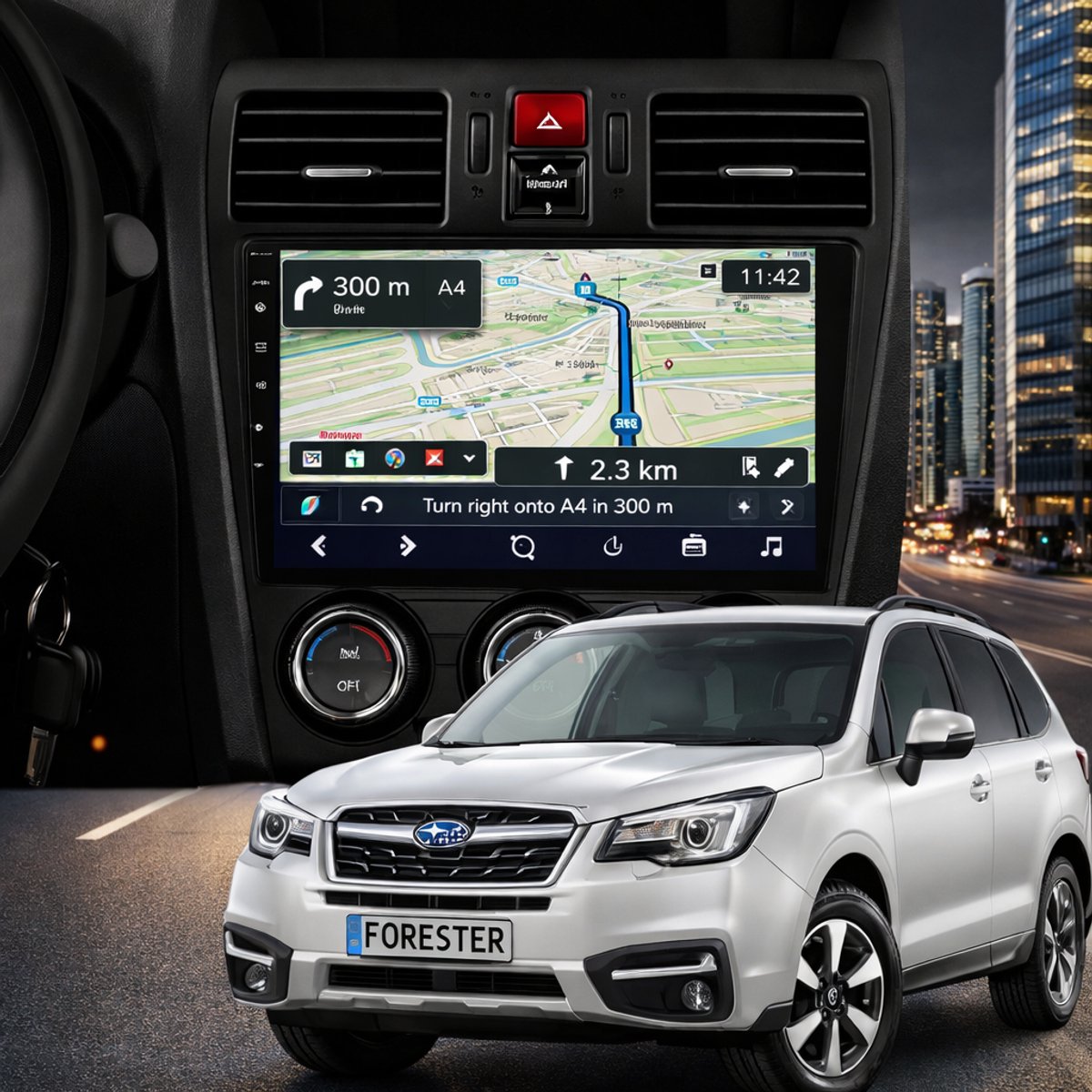 ADIVOX T1 9 inch geschikt voor Subaru Forester 2013-2015 CarPlay/Auto/Wifi/RDS/DSP/DAB+