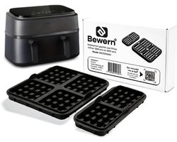 Wafelvormen geschikt voor Philips Airfryer 5000 serie en 3000 serie – Airfryer Accessoires voor dubbele airfryer – Wafel bakvorm - Alternatief voor wafelijzer en wafelmaker