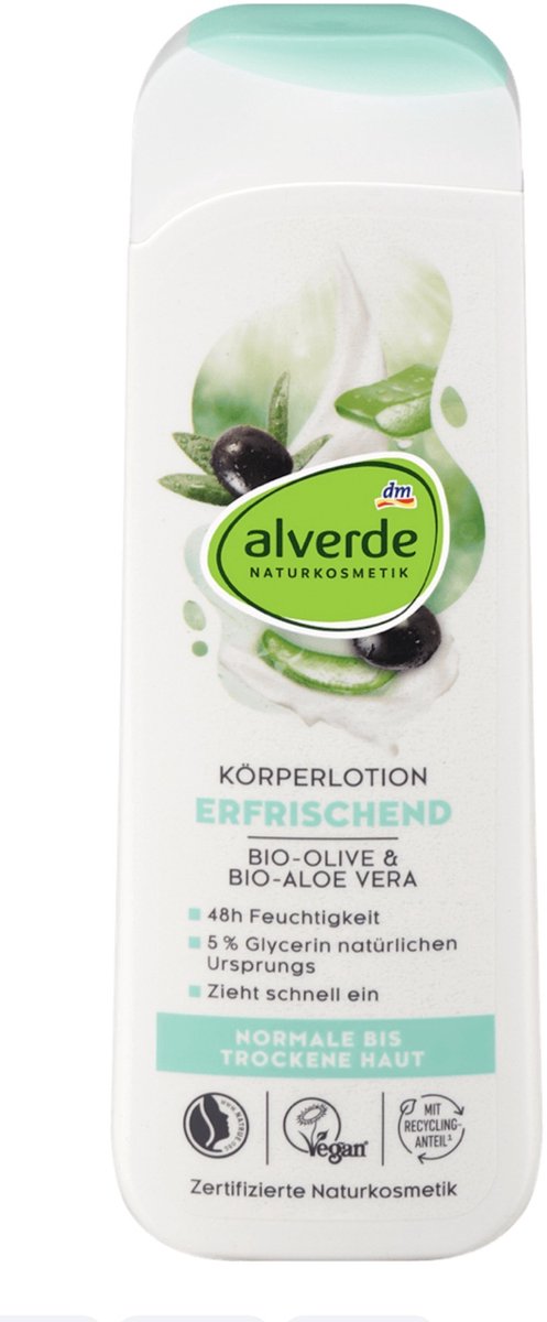 Alverde NATURKOSMETIK Bodylotion met olijf en aloë vera, 250 ml