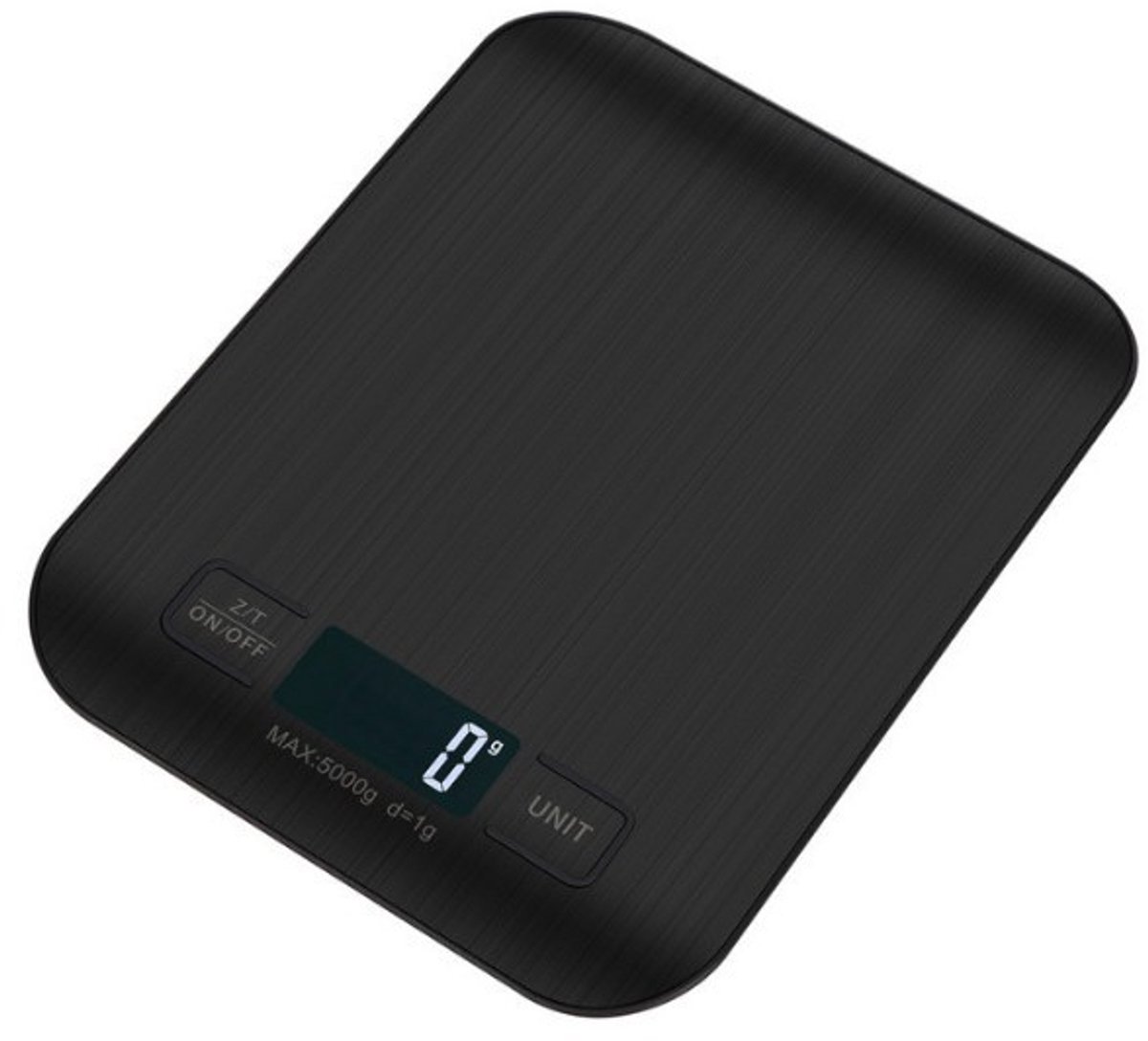 5 kg keukenweegschaal Geschikt voor thuisgebruik - zwart