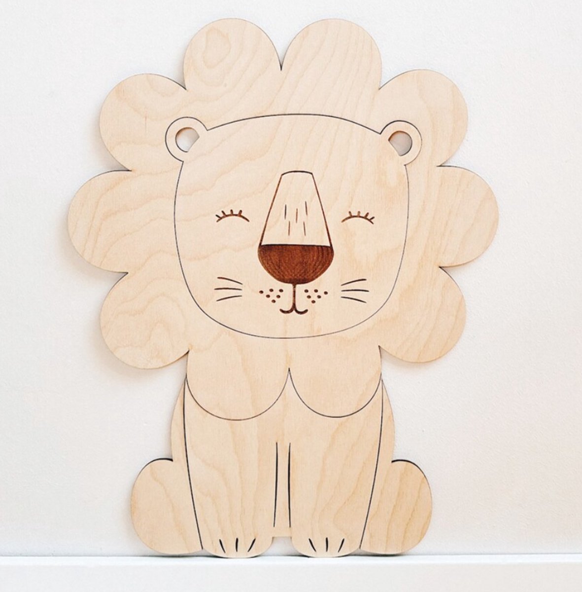 Houten leeuw kinderkamerdecoratie, safari babykamerdecoratie, kinderkamerkunst aan de muur, babykamer, kinderkamer decoratie, Leon, dieren