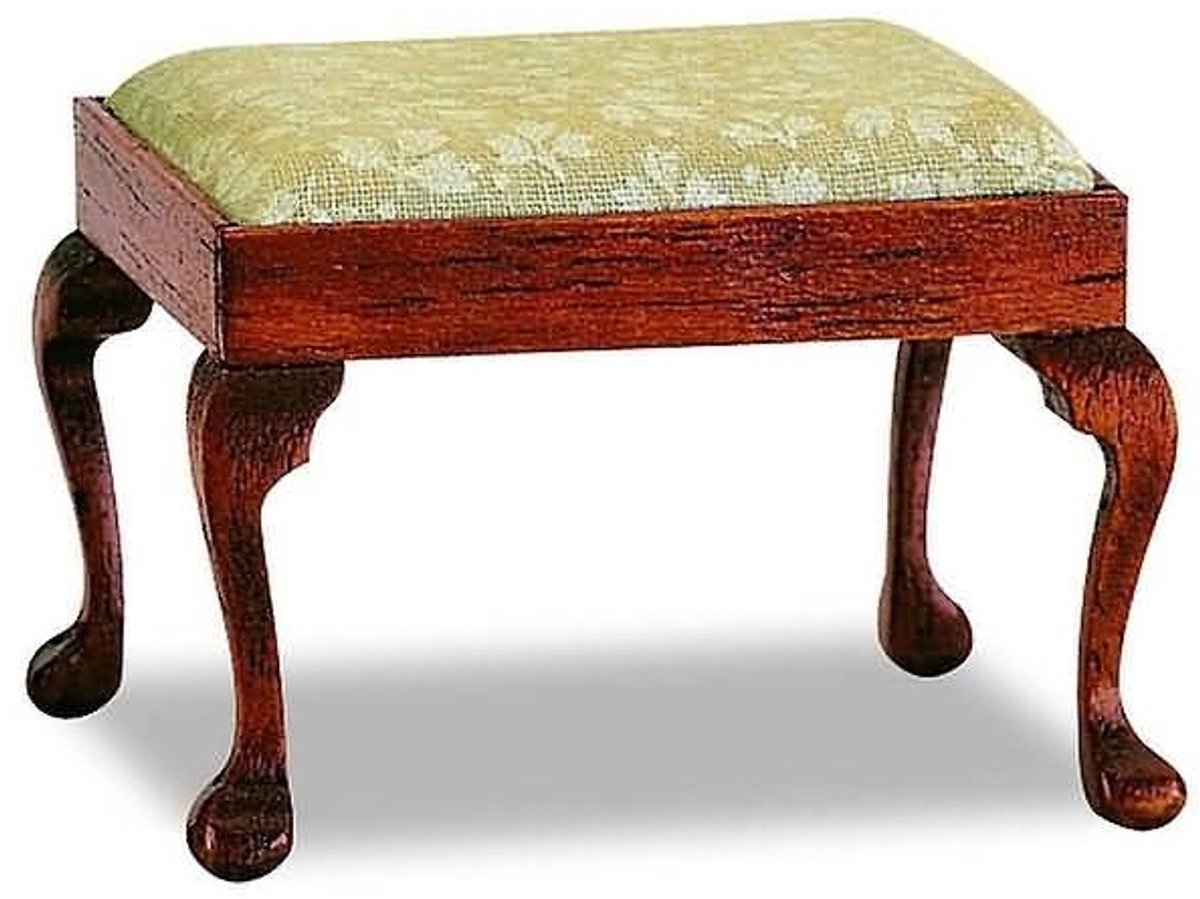 Mini Mundus 40031 Chippendale Krukje (Stool) Bouwpakket Schaal 1:12 – Houten Miniatuur Kruk om te Verven of Beitsen